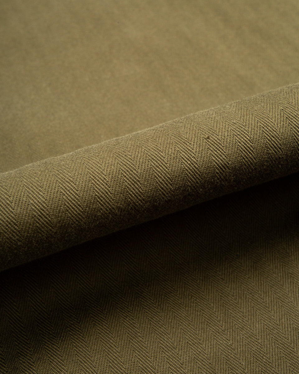 Black Sign Military Herringbone Wide Gurkha Pants - Soldier Green