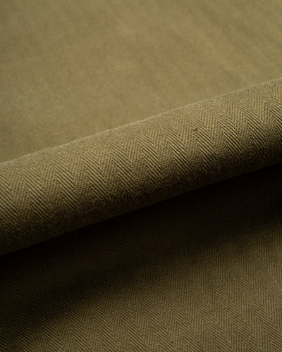 Black Sign Military Herringbone Wide Gurkha Pants - Soldier Green - Standard & Strange