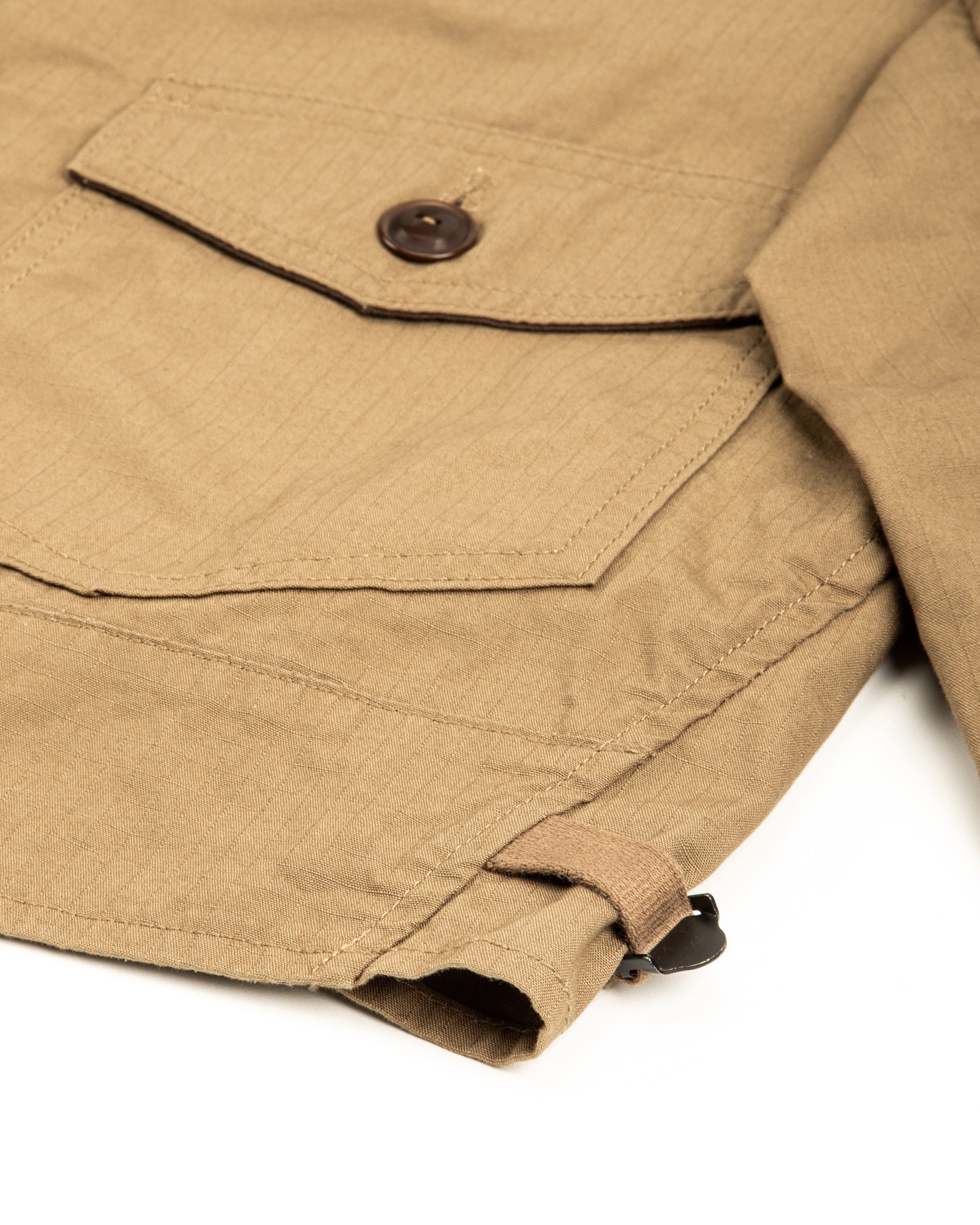 Military Ripstop Civilian Cossack Jacket - Dust Beige