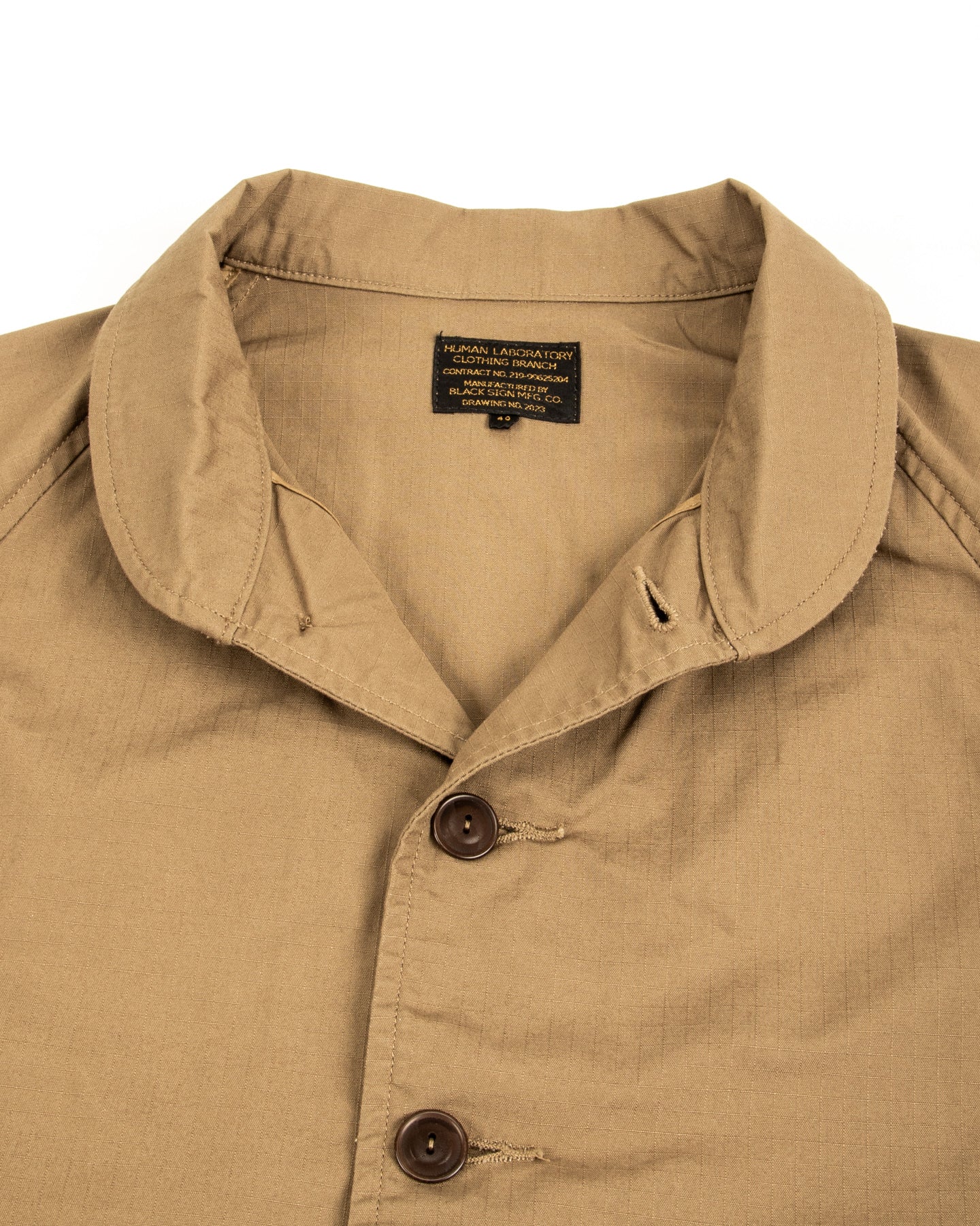 Military Ripstop Civilian Cossack Jacket - Dust Beige