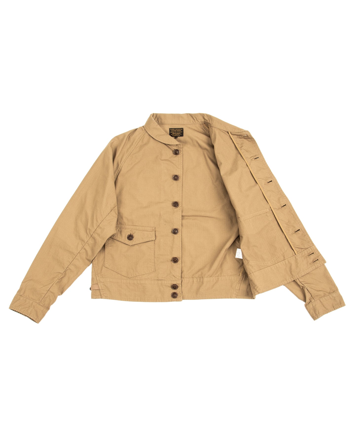 Military Ripstop Civilian Cossack Jacket - Dust Beige