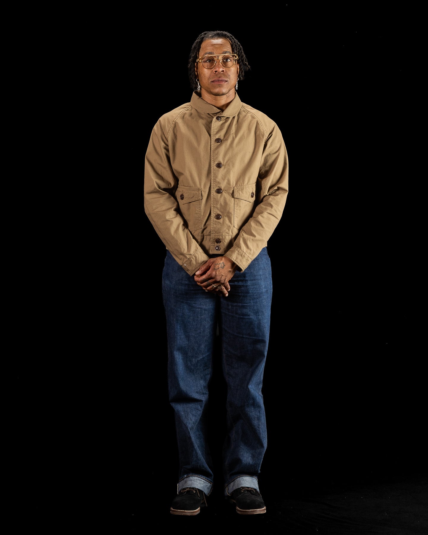 Military Ripstop Civilian Cossack Jacket - Dust Beige