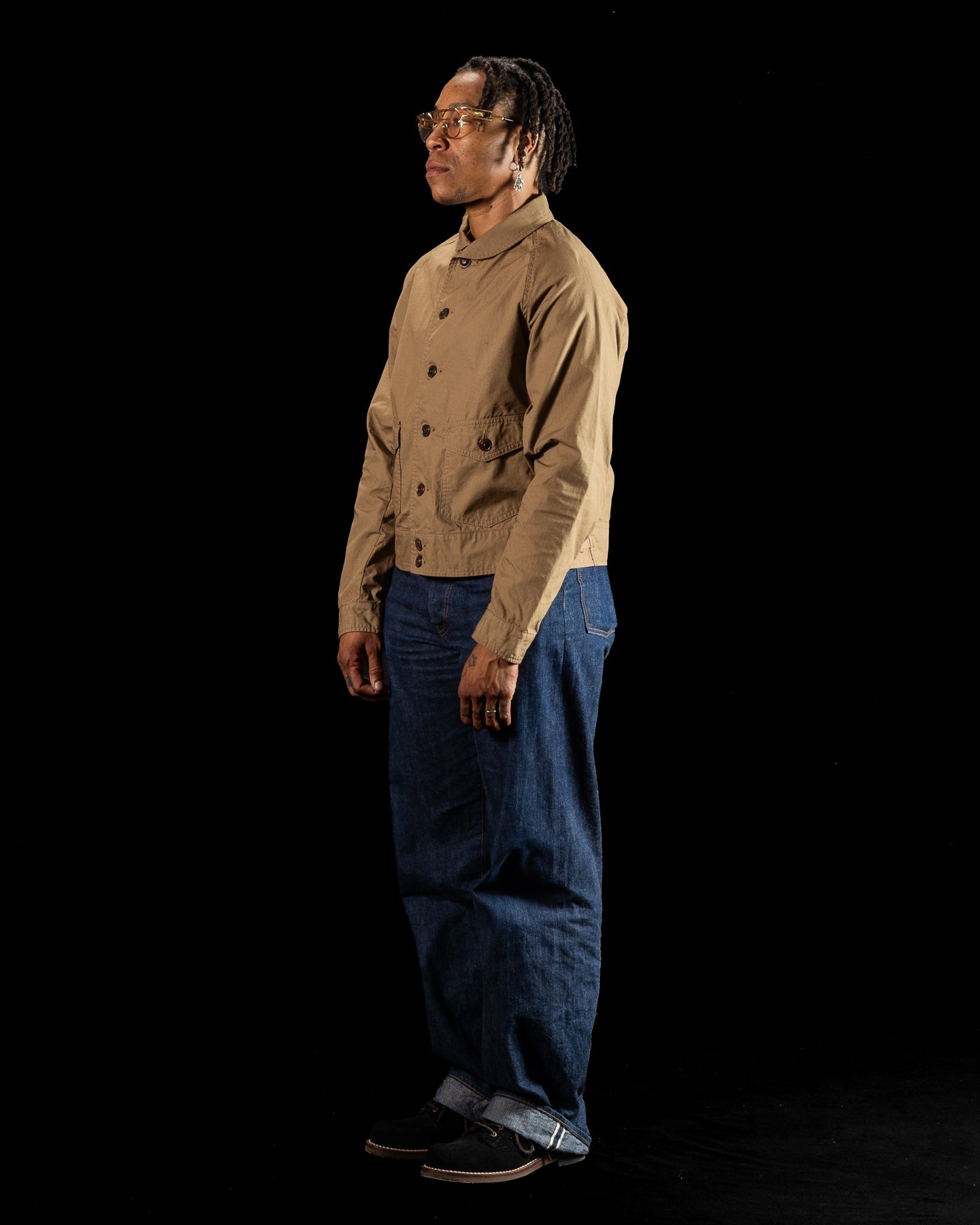 Military Ripstop Civilian Cossack Jacket - Dust Beige