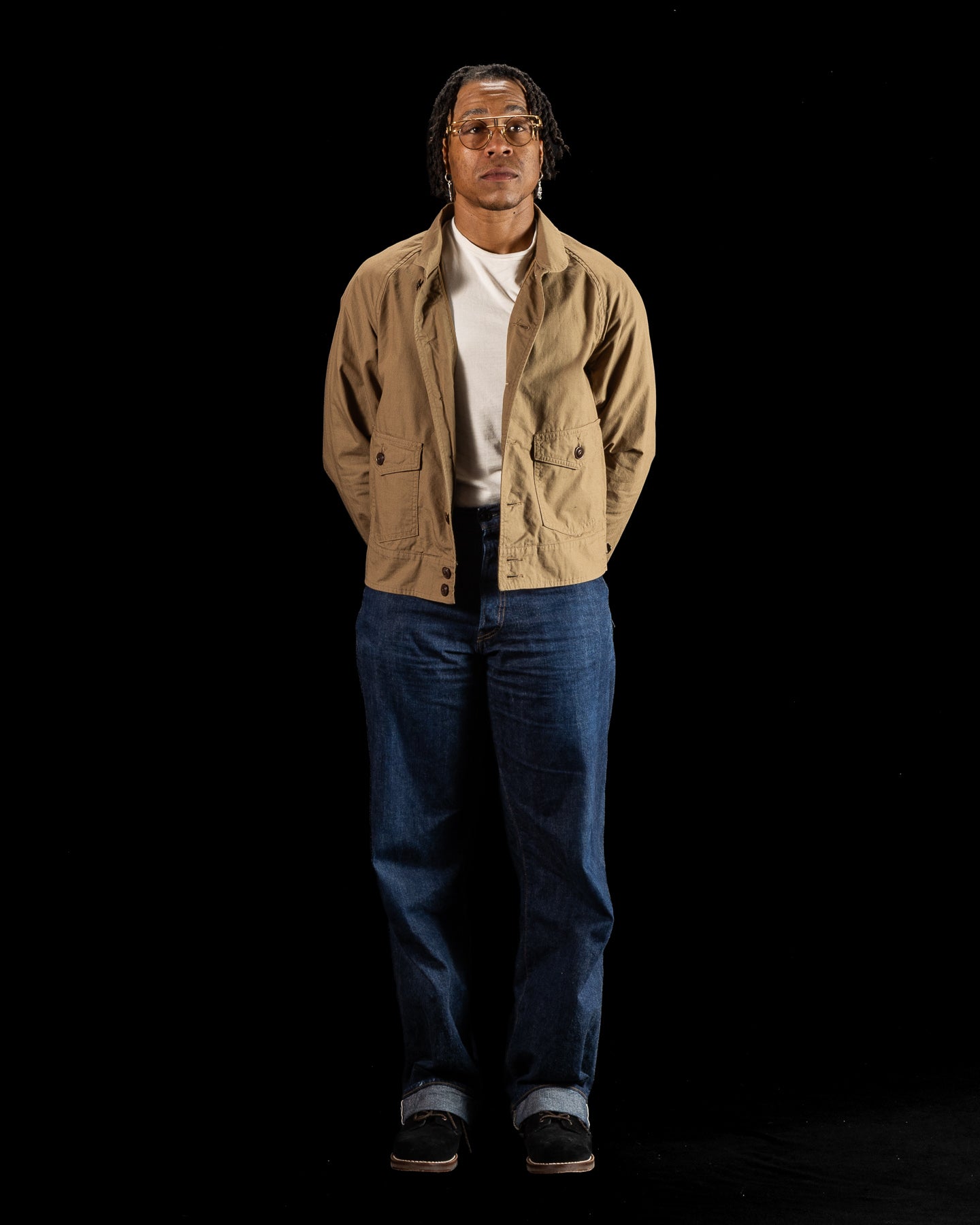 Military Ripstop Civilian Cossack Jacket - Dust Beige