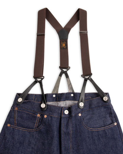 Black Sign Military Suspender - Battlefield Brown - Standard & Strange