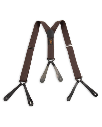 Black Sign Military Suspender - Battlefield Brown - Standard & Strange