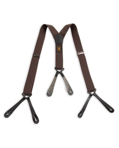 Black Sign Military Suspender - Battlefield Brown - Standard & Strange