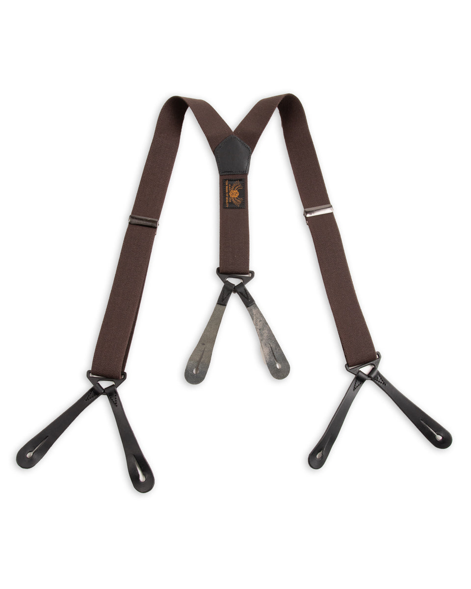 Black Sign Military Suspender - Battlefield Brown - Standard & Strange