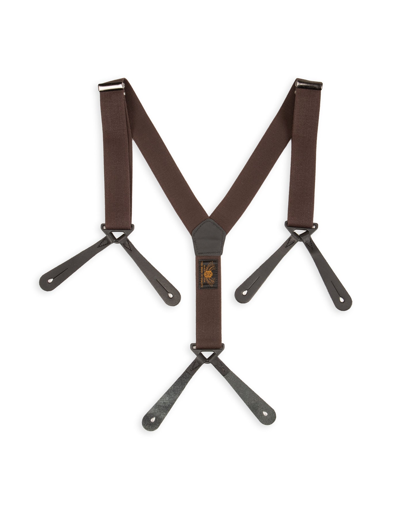 Black Sign Military Suspender - Battlefield Brown – Standard & Strange