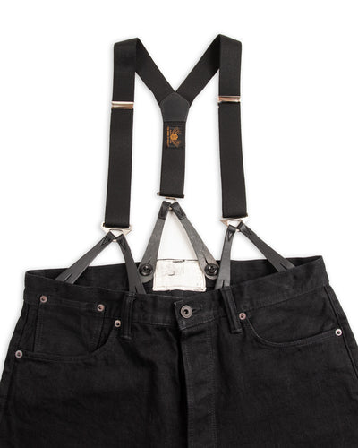 Black Sign Military Suspender - Surprise Black - Standard & Strange