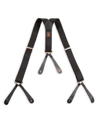 Black Sign Military Suspender - Surprise Black - Standard & Strange