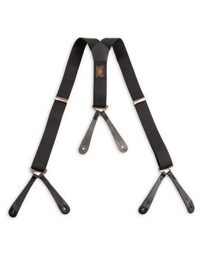 Black Sign Military Suspender - Surprise Black - Standard & Strange