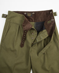 Black Sign Military Twill Gurkha Pants - Soldier Green - Standard & Strange