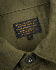 Black Sign Military Twill Pleats Jacket - Soldier Green - Standard & Strange