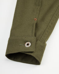 Black Sign Military Twill Pleats Jacket - Soldier Green - Standard & Strange