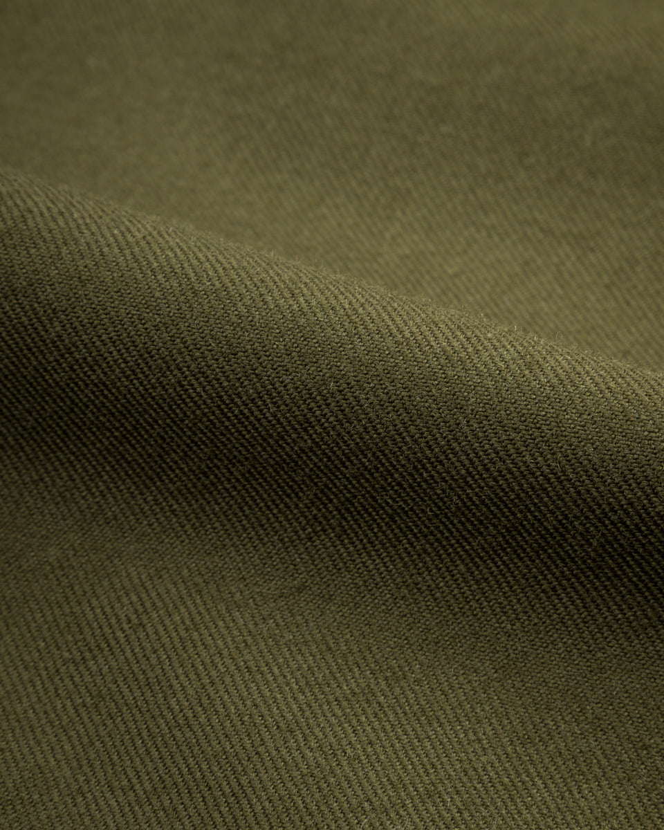 Black Sign Military Twill Pleats Jacket - Soldier Green - Standard & Strange