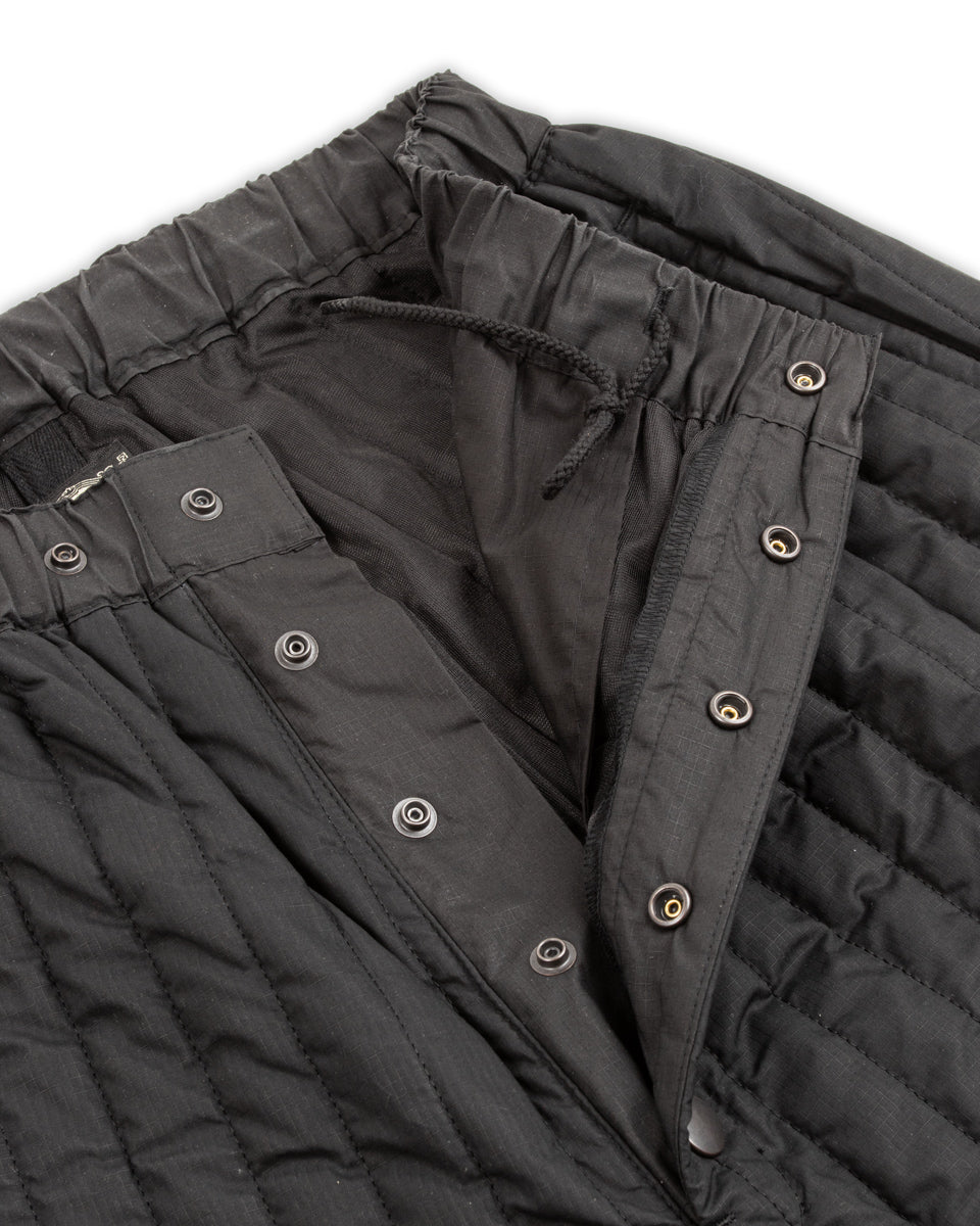 Black Sign Oiled Quilting Athletic Pants - Oiled Black - Standard & Strange