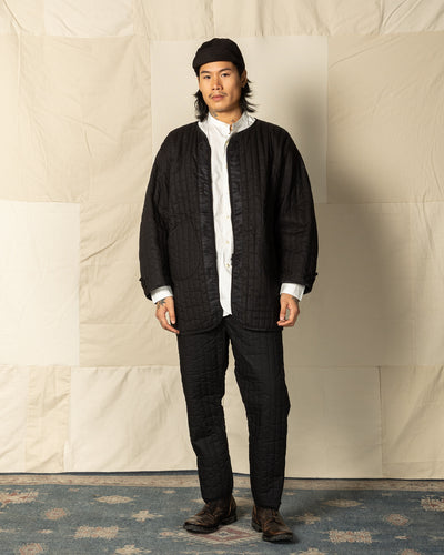 Black Sign Oiled Quilting Liner Jacket - Oiled Black - Standard & Strange