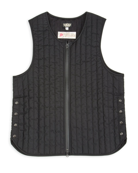 Oiled Quilting Lumberjack Vest - Oiled Black – Standard & Strange