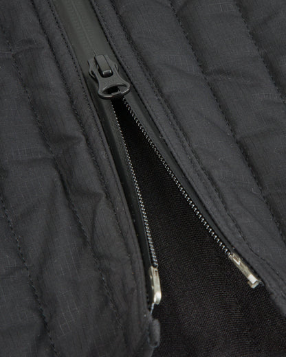 Black Sign Oiled Quilting Lumberjack Vest - Oiled Black - Standard & Strange