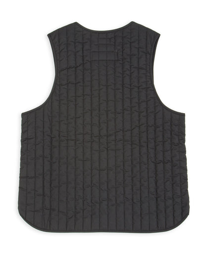 Black Sign Oiled Quilting Lumberjack Vest - Oiled Black - Standard & Strange