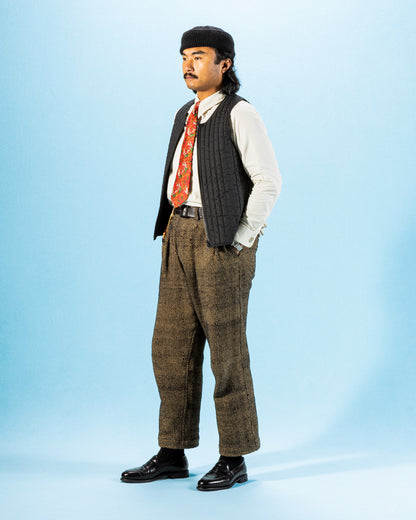 Black Sign Oiled Quilting Lumberjack Vest - Oiled Black - Standard & Strange