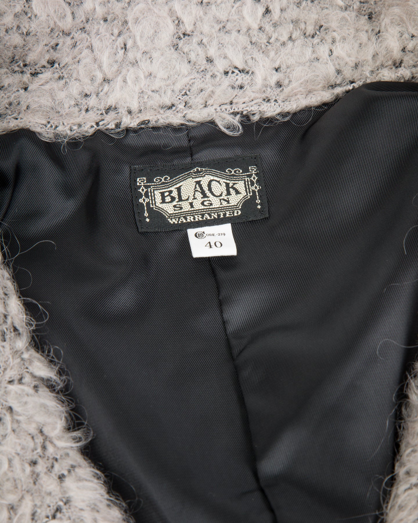 Black Sign Old Man Jacket - Gentle White - Standard & Strange