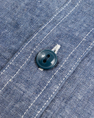 Black Sign Open Pocket Working Chambray Shirt - Light Blue - Standard & Strange