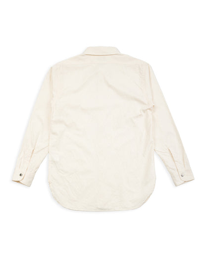 Black Sign Persian Pattern Jacquard Open Pocket Work Shirt - Salt White - Standard & Strange