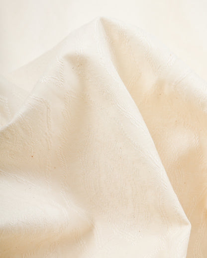 Black Sign Persian Pattern Jacquard Open Pocket Work Shirt - Salt White - Standard & Strange