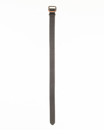 Black Sign Plain Belt with 1950s NOS Buckle - Black - Standard & Strange