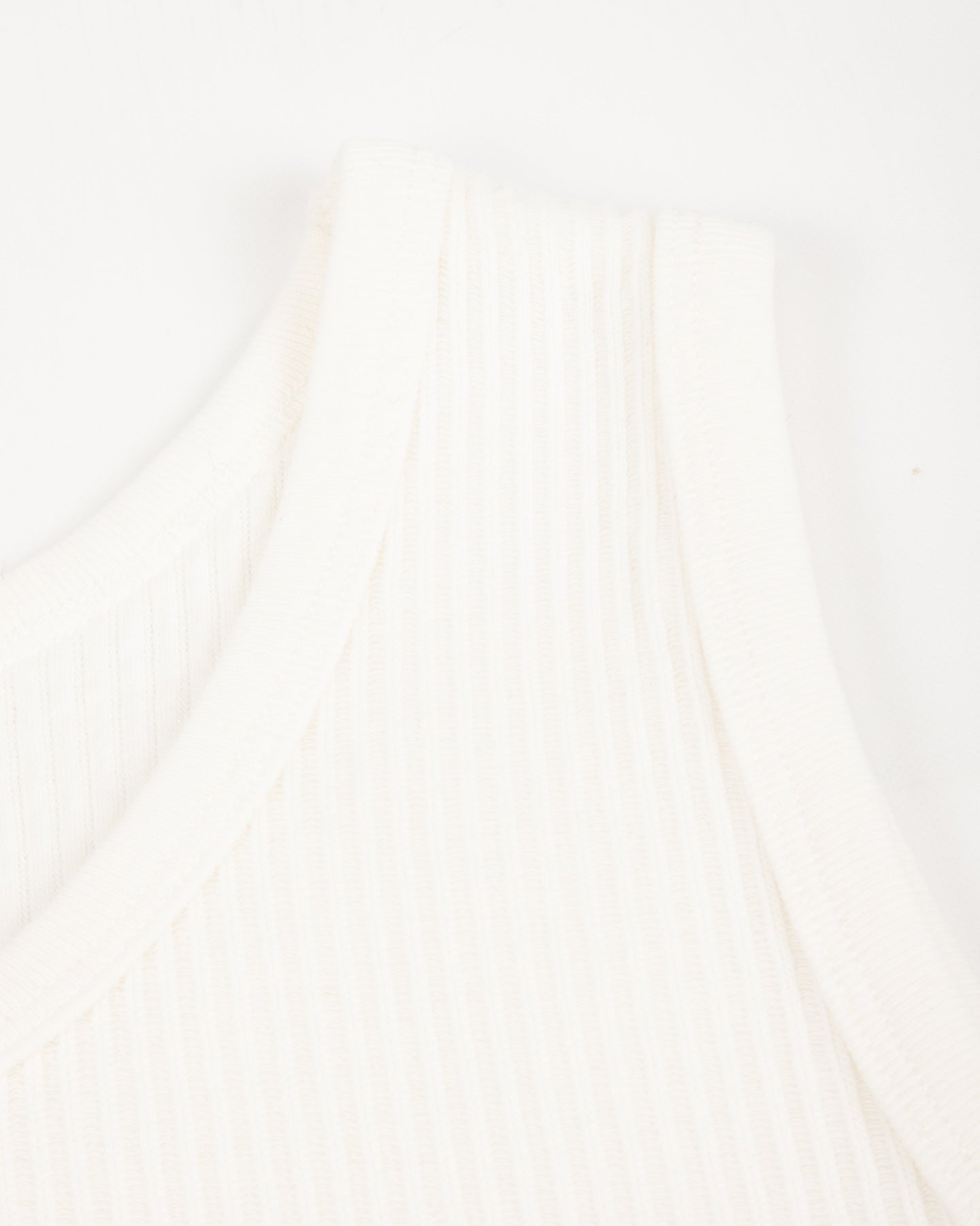 Black Sign Railroad Knit No Sleeve Amish Underwear - Salt White - Standard & Strange