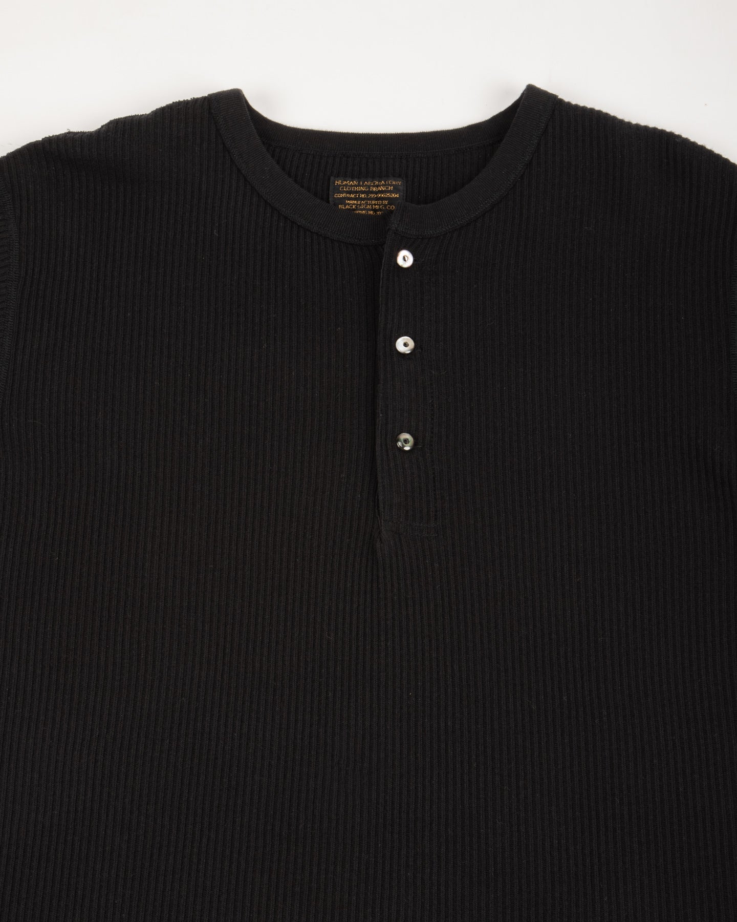 Black Sign Railroad Knit S/S Amish Underwear - Midnight Black - Standard & Strange