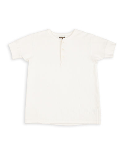 Black Sign Railroad Knit S/S Amish Underwear - Salt White - Standard & Strange