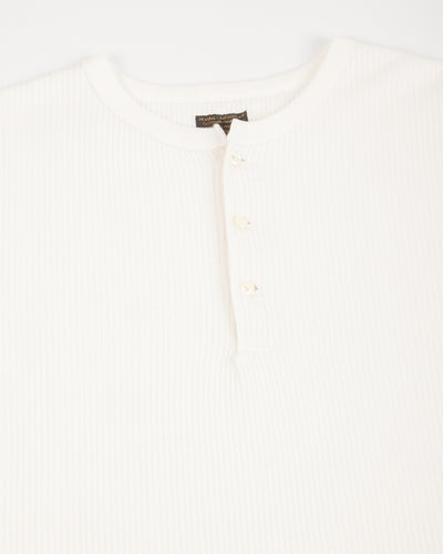 Black Sign Railroad Knit S/S Amish Underwear - Salt White - Standard & Strange