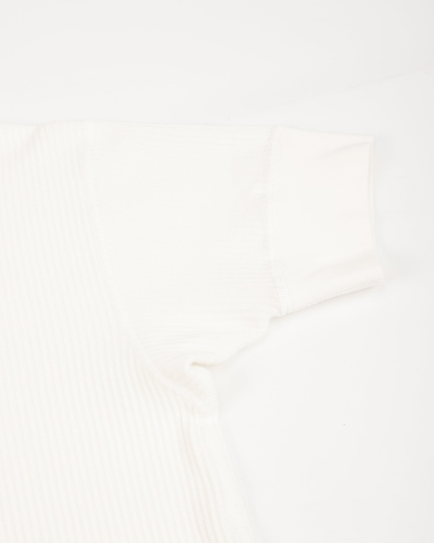 Black Sign Railroad Knit S/S Amish Underwear - Salt White - Standard & Strange