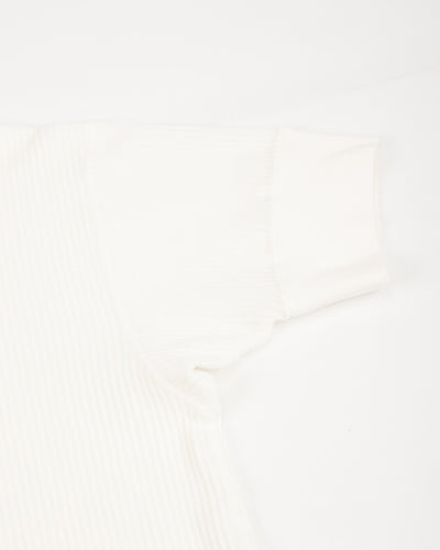 Black Sign Railroad Knit S/S Amish Underwear - Salt White - Standard & Strange