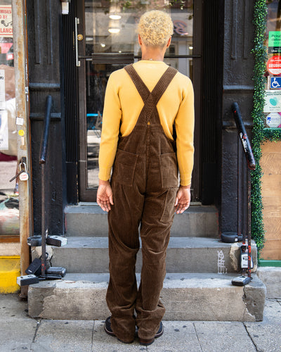 Black Sign Random Cord Delta Apron Over-Alls - Fade Brown - Standard & Strange