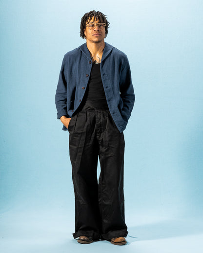 Black Sign Rasp Dobby Utility Jacket - Blue Moon - Standard & Strange