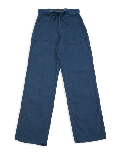 Black Sign Rasp Dobby Utility Trousers - Blue Moon - Standard & Strange
