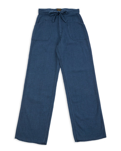 Black Sign Rasp Dobby Utility Trousers - Blue Moon - Standard & Strange