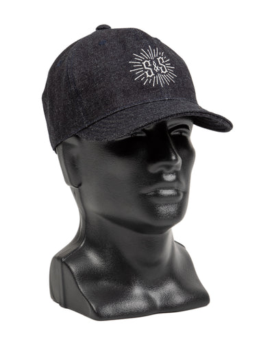 Standard & Strange Trucker Cap - Indigo Denim x White