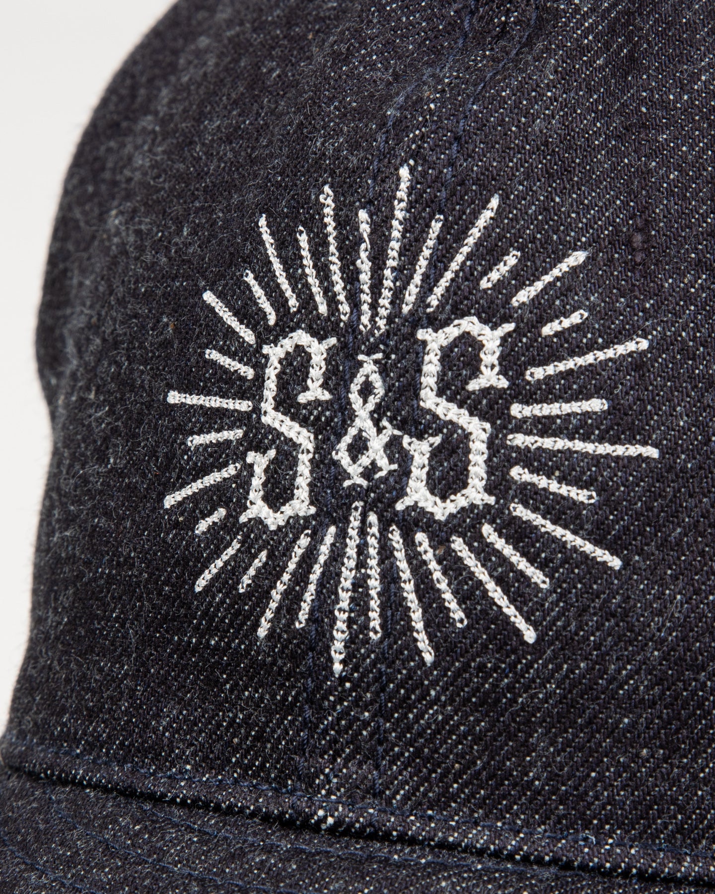 Standard & Strange Trucker Cap - Indigo Denim x White
