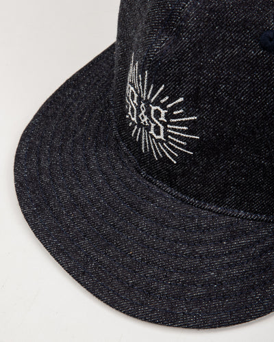 Standard & Strange Trucker Cap - Indigo Denim x White