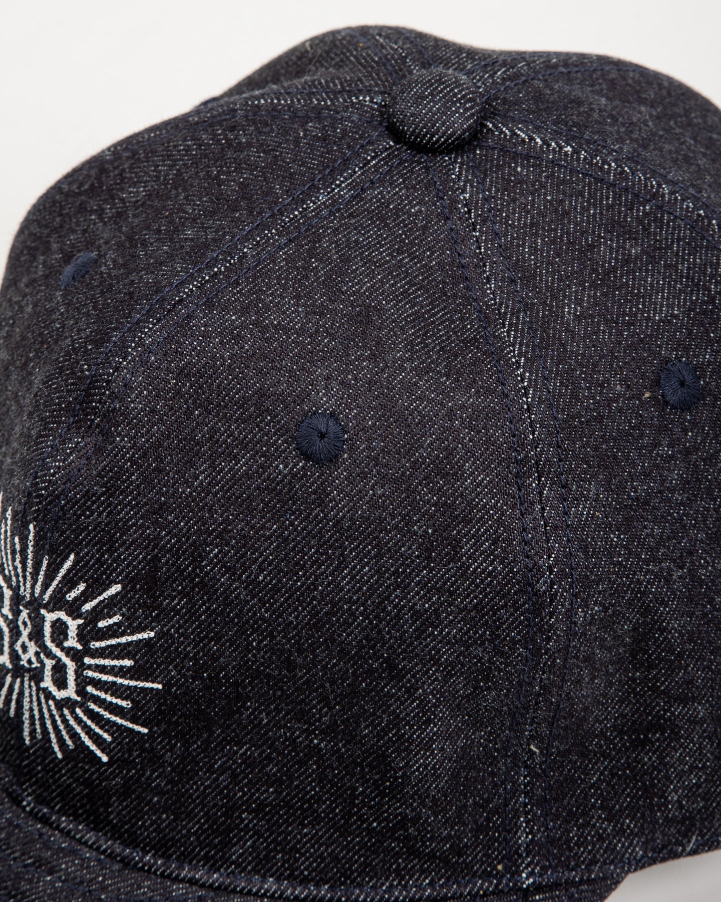 Standard & Strange Trucker Cap - Indigo Denim x White