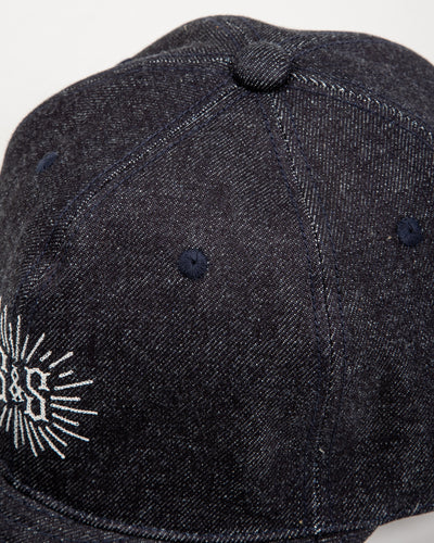 Standard & Strange Trucker Cap - Indigo Denim x White