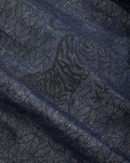 Black Sign "Tiger and Crescent Moon" Pleats Jacket - Deep Indigo - Standard & Strange
