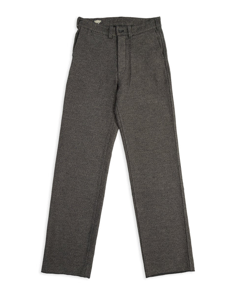 Black Sign Twisted Heather Cord Harbor Trousers - Rat Gray - Standard & Strange