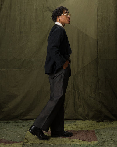 Black Sign Twisted Heather Cord Harbor Trousers - Rat Gray - Standard & Strange