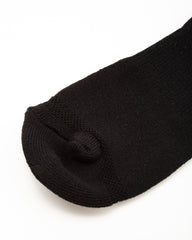 Black Sign Wide Border BS Fit Boot Socks - Midnight Black x Hide Green - Standard & Strange